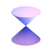 A purple and pink object with a reflection png