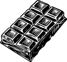 A sketchy style illustration of chocolate bar vector