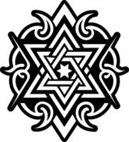 A solid icon showing siddur prayer vector