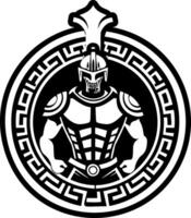 A filled style icon of ancient gladiator tattoo vector