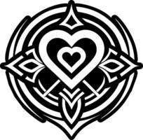 An icon showing love symbol in filled style vector