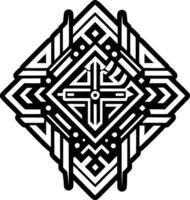 A solid style icon of geometric symbol vector