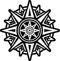 A glyph style icon of star symbol vector