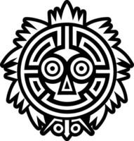 A filled style icon of hopi ancestral symbol vector