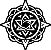 A glyph style icon showing sacred symbol vector