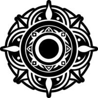 A filled style icon of lunar eclipse symbol vector