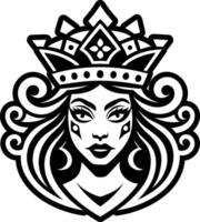 An icon showing queen esther in glyph style vector