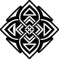 An icon depicting magic knot in glyph style vector