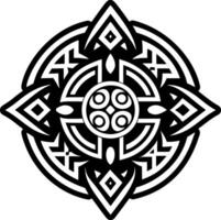 A solid style icon of spirit connection symbol vector