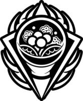 A glyph style icon showing hebrew symbol vector