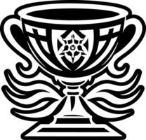 A filled style icon showing sacred chalice vector