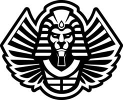 A solid style icon of sphinx symbol vector