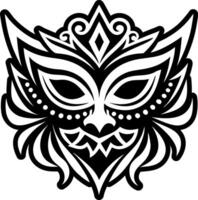 A glyph style icon depicting masquerade mask vector