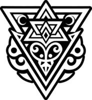 A filled style icon of ancient gateway symbol vector