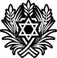 A solid icon depicting lulav symbol vector