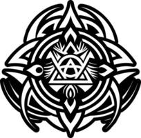 Solid style icon showing jewish symbol vector