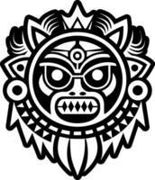 A solid style icon of traditional mask symbol vector