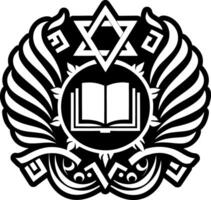 Glyph style icon depicting phylacteries vector