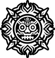A filled style icon of ancestor symbol vector