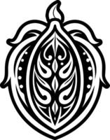 Glyph style icon depicting chayot vegetable vector