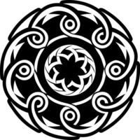 A filled style icon of eternal swirl symbol vector