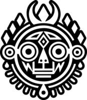 A solid style icon of rain priest symbol vector
