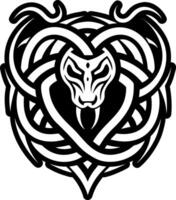 A filled style icon of rattlesnake symbol vector
