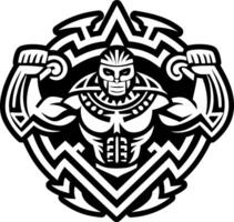 An image of a man with a tattoo on his arm vector