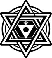 An icon depicting holocaust remembrance in glyph style vector
