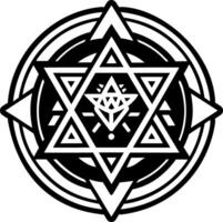 Glyph style icon showing raziel book symbol vector