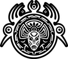 A glyph style icon of cave symbol vector