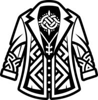 A solid icon showing joseph coat vector