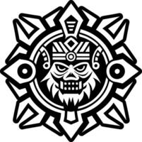 A glyph style icon of chieftain symbol vector