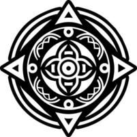 A filled style icon of planetary symbol vector