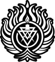 An icon depicting havdalah candle in glyph style vector