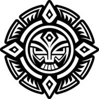 A glyph style icon of primitive artwork symbol vector