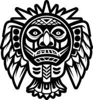 A filled style icon of totem symbol vector