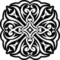 A glyph style icon of rune art symbol vector