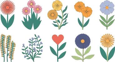 natural floral layout in artistic finish vector