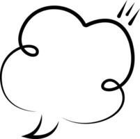 Speech bubble Silhouette Design On White Background vector