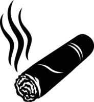 Cigar Silhouette Design On White Background vector