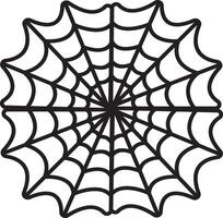 Spiderweb Silhouette Design On White Background vector