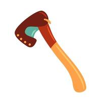A striking illustration features an axe securely enclosed in a protective sheath. The design emphasizes craftsmanship and functionality, making it ideal for outdoor enthusiasts, camping, and vector