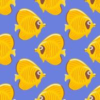 seamless pattern Chaetodon semilarvatus, known as the Indian butterflyfish, features a vibrant yellow body adorned with black markings and distinctive patterns. Its elegant fins vector