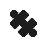 Pixelated Puzzle Icon. Symbol of Logic, Connection, and Problem Solving. Isolated Illustration vector