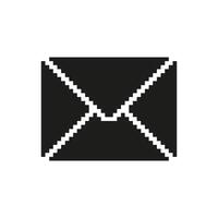 Pixel Art Envelope Icon. Email Communication And Messaging Symbol. Digital Correspondence And Mail Representation. Isolated Illustration vector