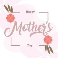 Floral corner frame card. vector