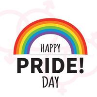Happy rainbow pride. vector
