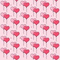 Heart balloons romantic. vector