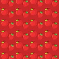 Red fruit repeat layout. vector